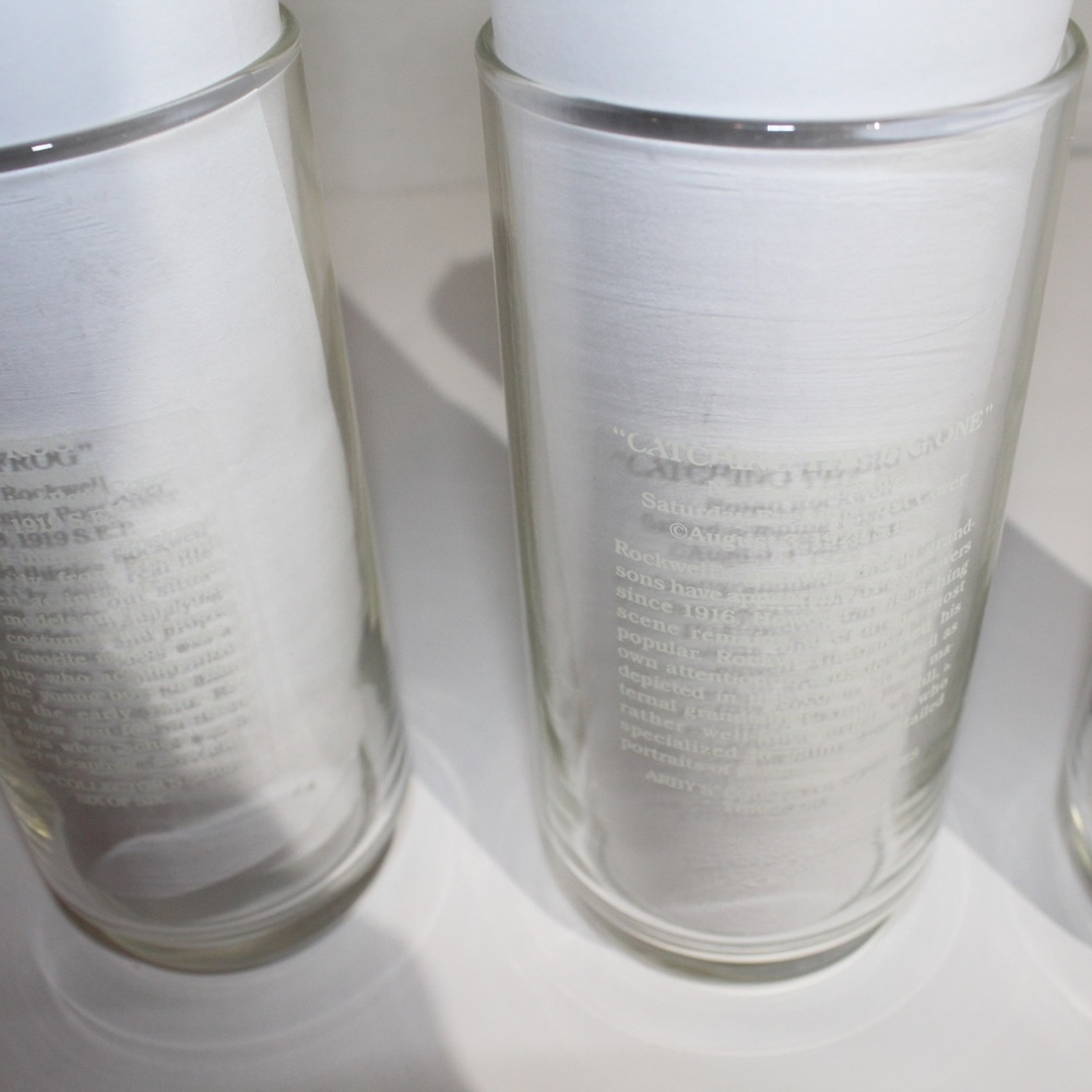 That Saturday Evening Post Set of 3 Glass ware - Picture 4 of 5